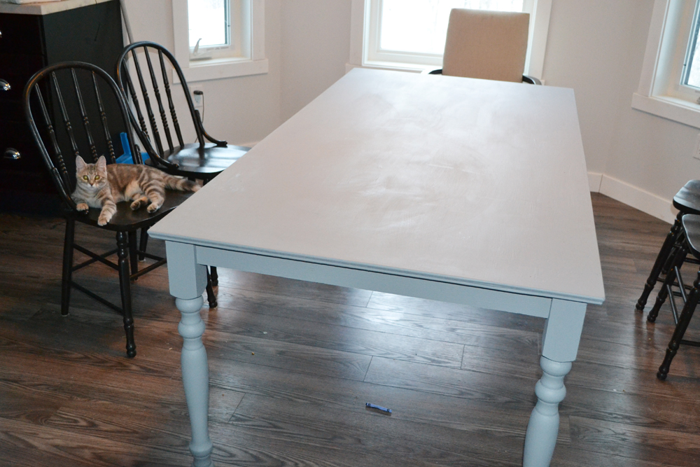 A Shabby Chic Farmhouse Table with DIY Chalk Paint | The ...